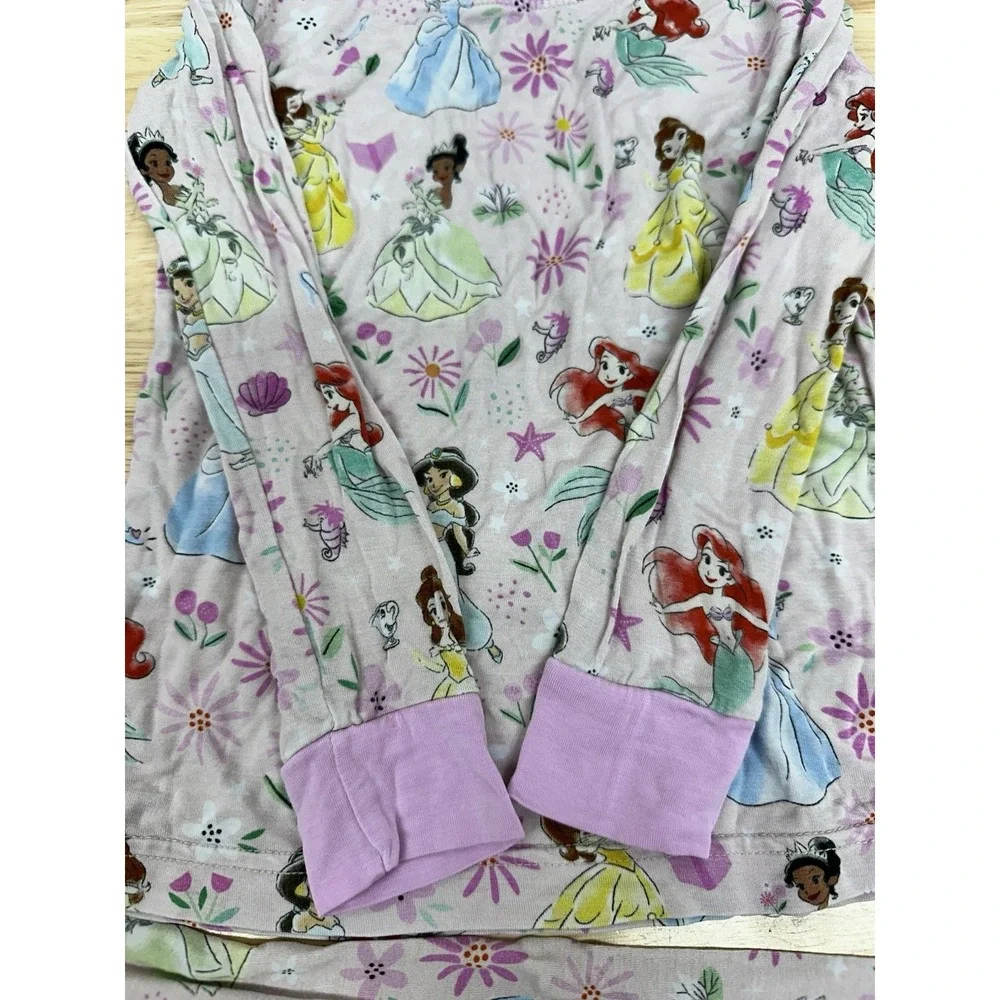 Little Sleepies OG Disney Princess Pajama Set Pink Bamboo 2T Pants Long Sleeve